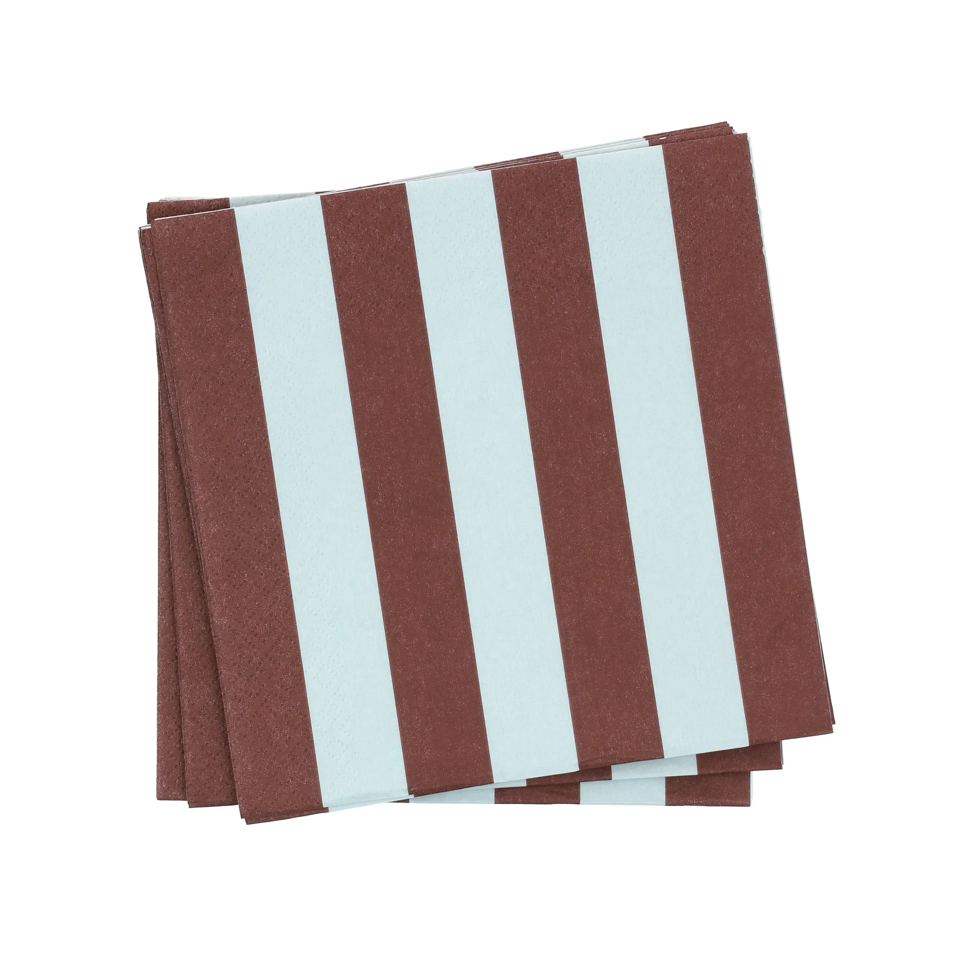 Bold Stripe paperiservetti, Viininpunainen-sininen, 20-pack, 33x33 cm Scandi Essentials
