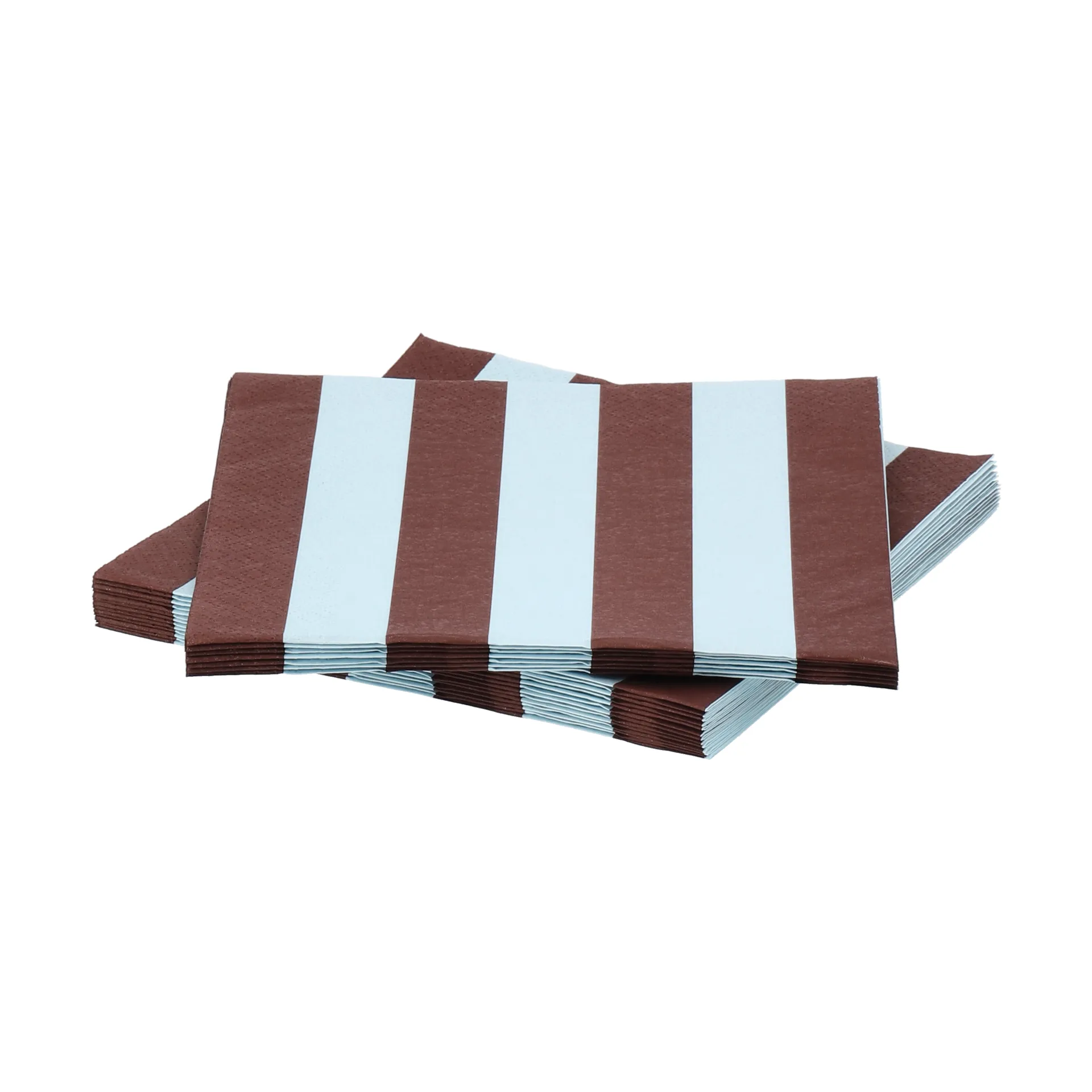 Bold Stripe paperiservetti, Viininpunainen-sininen, 20-pack, 33x33 cm Scandi Essentials