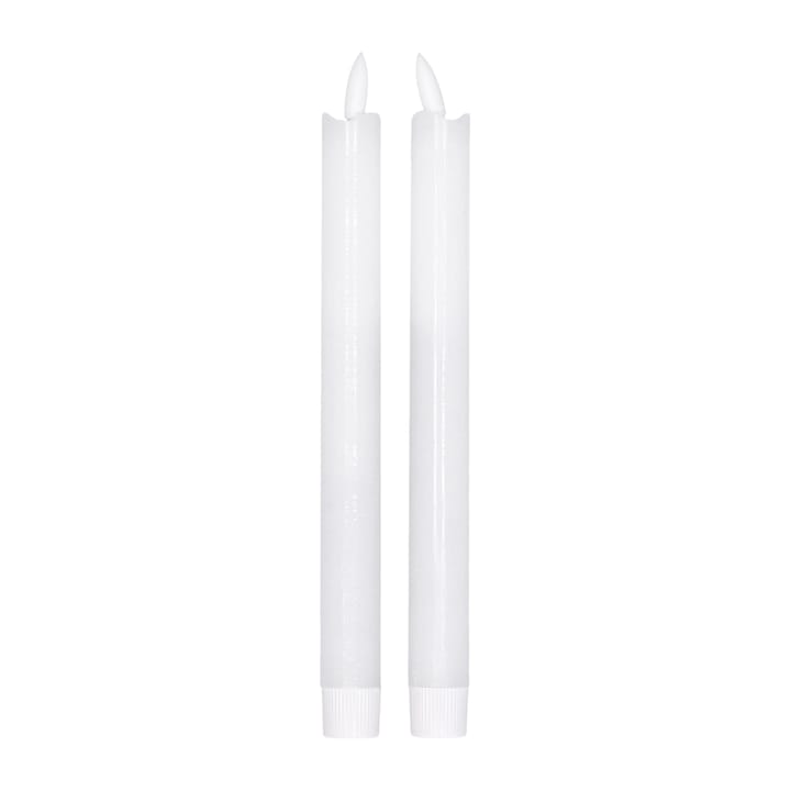 Bright LED-kynttilä 25 cm 2-pakkaus - Valkoinen - Scandi Essentials