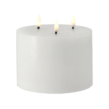 Bright Melt loistokynttilä LED 3 sydäntä 13 cm. - Valkoinen - Scandi Essentials