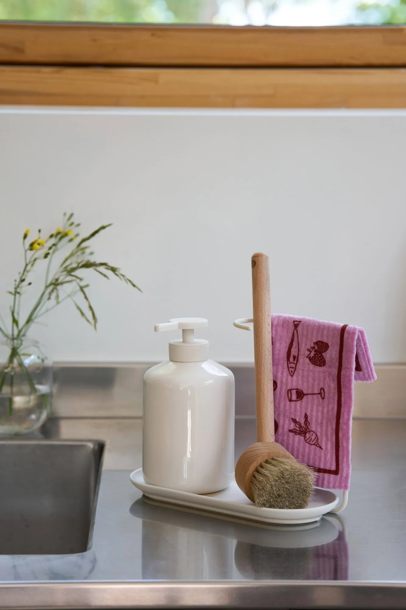 Daily tiskirätti kuviolla, Rosa, 3-pack Scandi Essentials