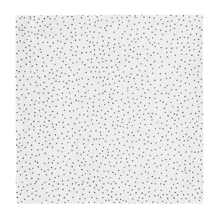 Grain lautasliina 33 x 33 cm 20-pakkaus - white-black - Scandi Essentials