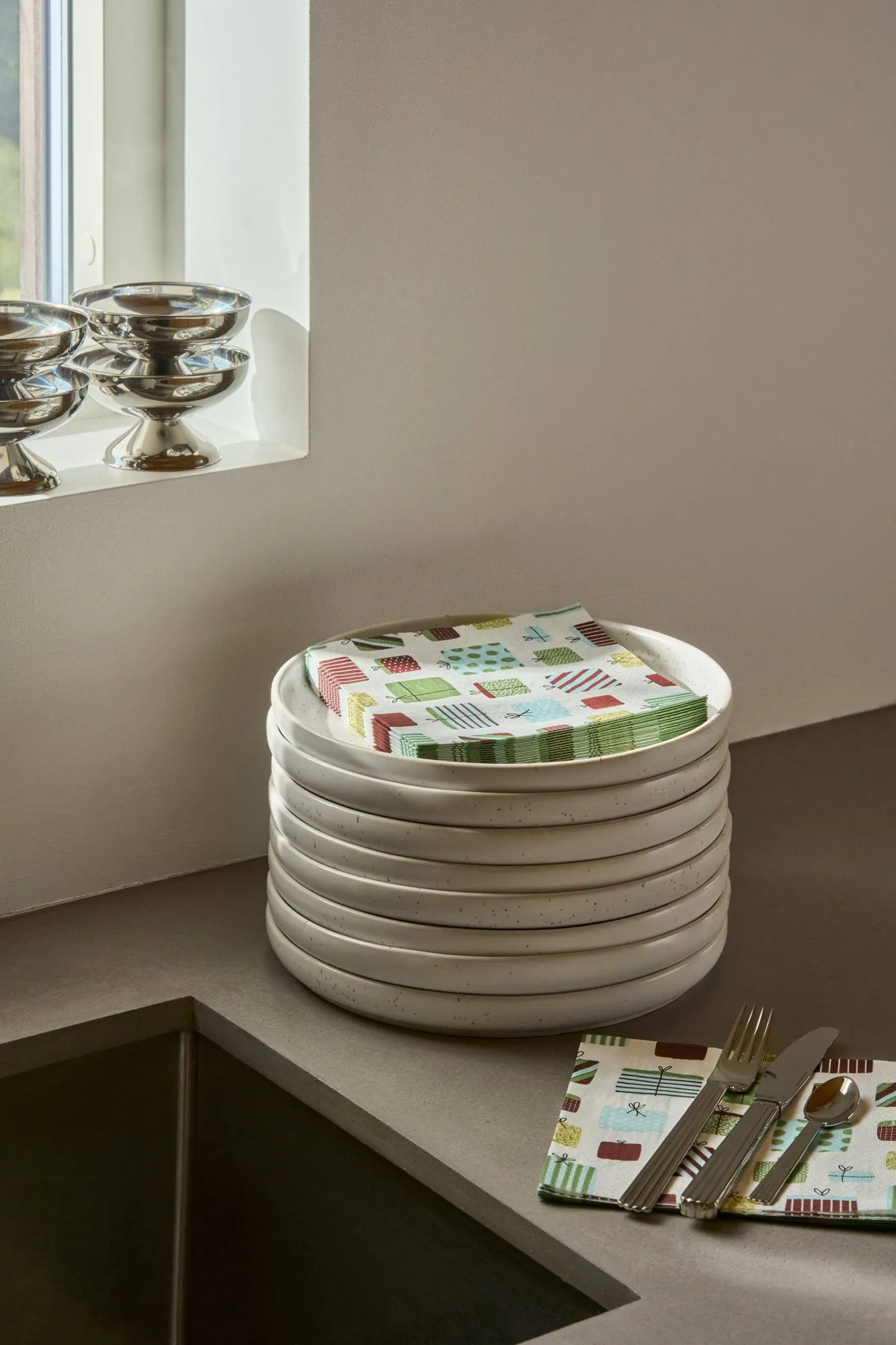 Lahja paperiservietti, Monivärinen, 20‑pakkaus, 33x33 cm Scandi Essentials