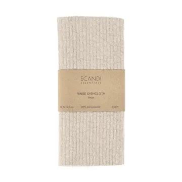 Rinse tiskirätti - Beige, 2 kpl - Scandi Essentials