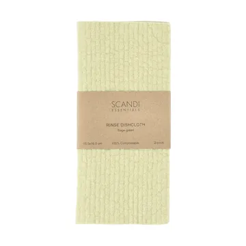 Rinse tiskirätti - Salvianvihreä, 2-pack - Scandi Essentials