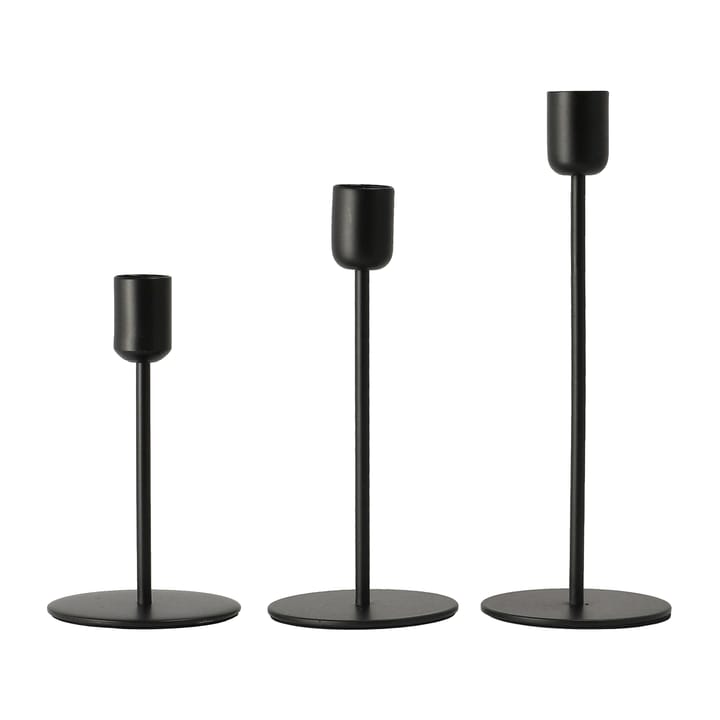 Arctic kynttilänjalka 14 cm - Musta - Scandi Living