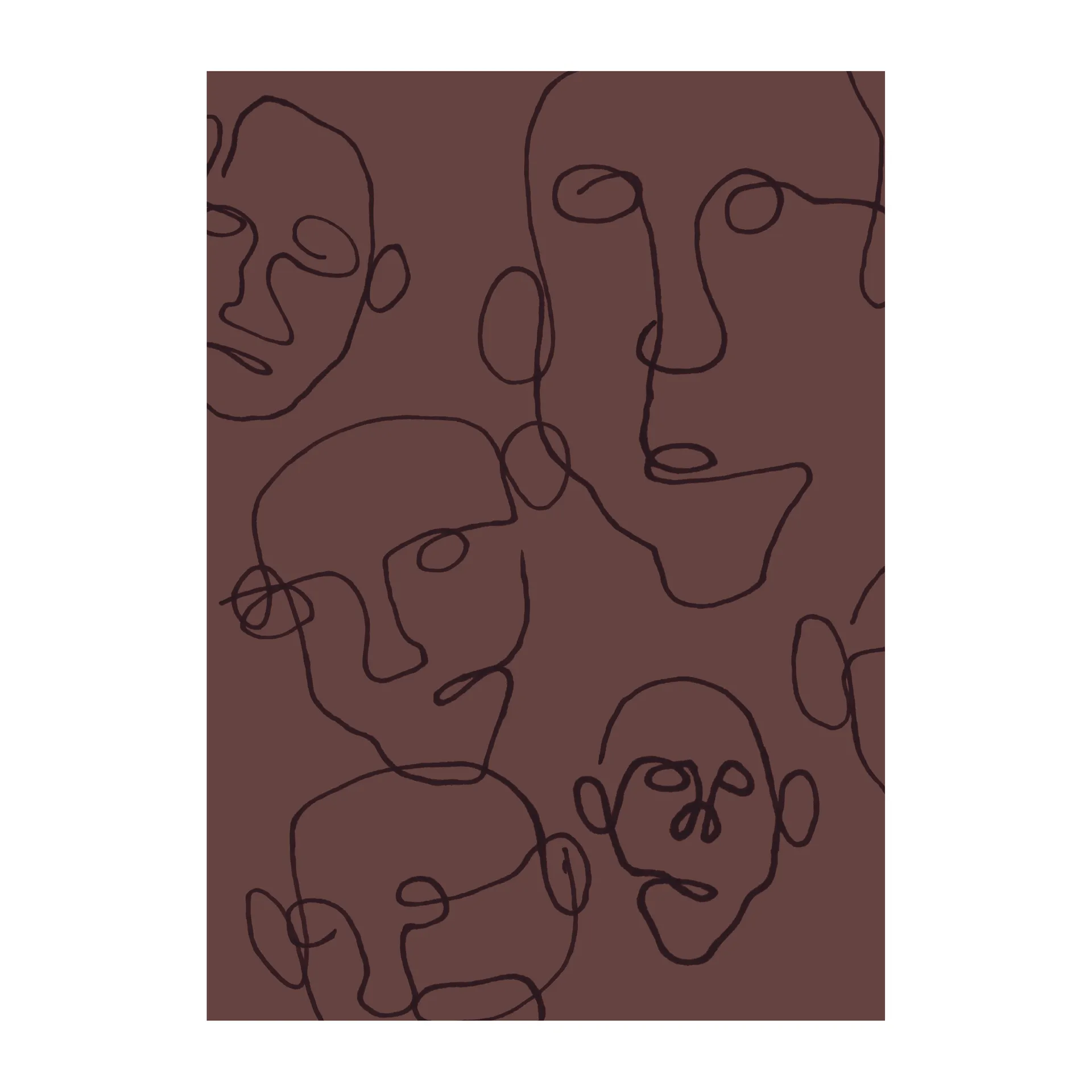 Audience juliste ruskea, 30x40 cm Scandi Living