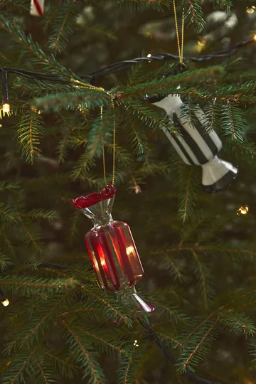 Bonbons joulukuusenkoriste 6-pakkaus - Punainen - Scandi Living