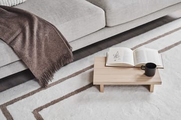 Borders villamatto - Valkoinen-beige 170x240 cm - Scandi Living