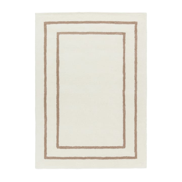 Borders villamatto, Valkoinen-beige 200x300 cm Scandi Living
