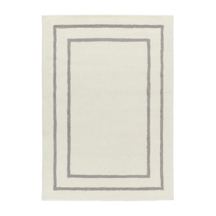 Borders villamatto, Valkoinen-harmaa 170x240 cm Scandi Living