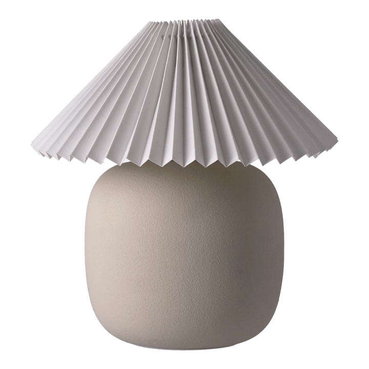 Boulder pöytävalaisin 29 cm beige-pleated white Scandi Living