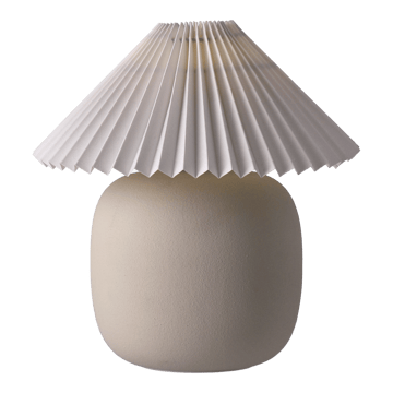 Boulder pöytävalaisin 29 cm beige-pleated white - undefined - Scandi Living