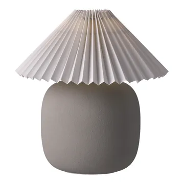 Boulder pöytävalaisin 29 cm grey-pleated white - Scandi Living