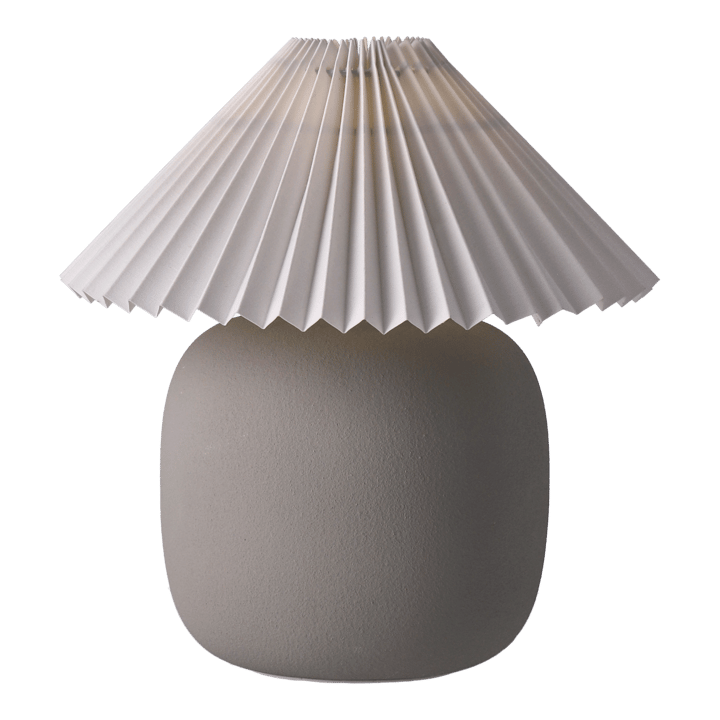 Boulder pöytävalaisin 29 cm grey-pleated white Scandi Living