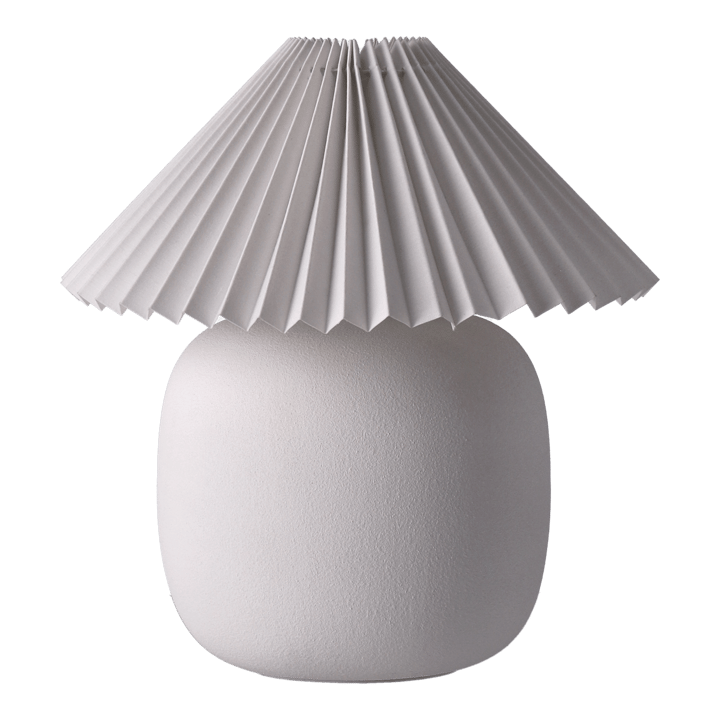 Boulder pöytävalaisin 29 cm white-pleated white Scandi Living
