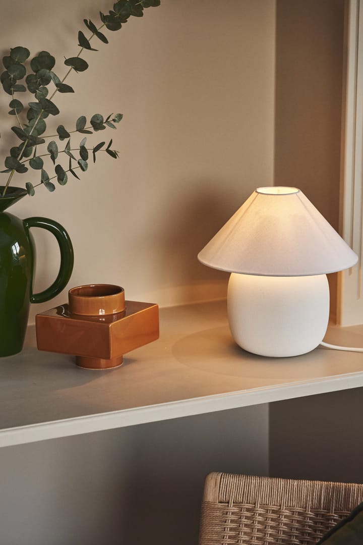 Boulder pöytävalaisin 29 cm white-white Scandi Living