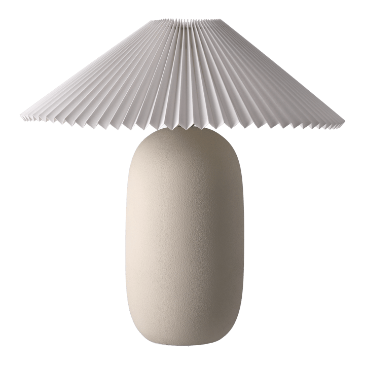 Boulder pöytävalaisin 48 cm beige-pleated white Scandi Living