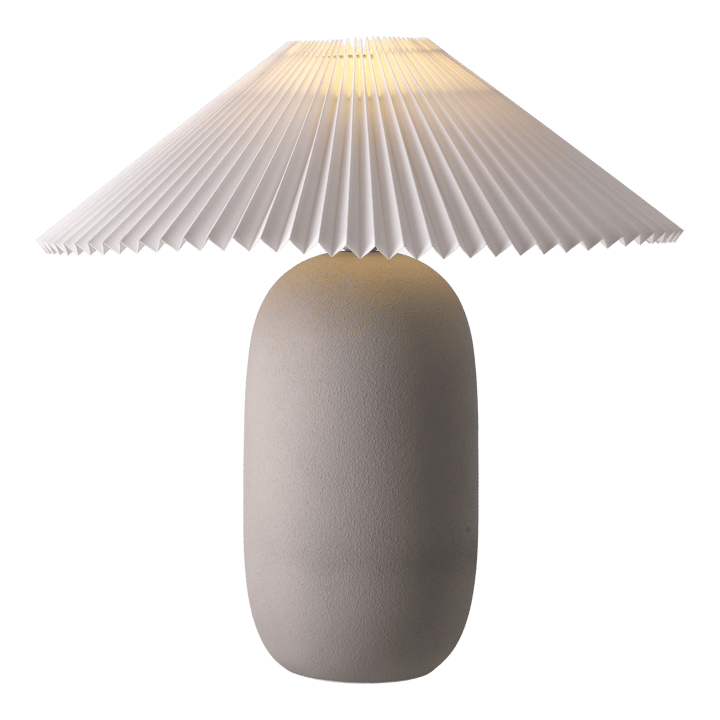 Boulder pöytävalaisin 48 cm grey-pleated white Scandi Living