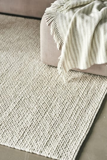 Braided villamatto luonnonvalkoinen - 170x240 cm - Scandi Living