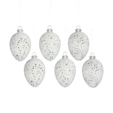 Brooding lasimunat 8 cm 6 kpl - Valkoinen - Scandi Living