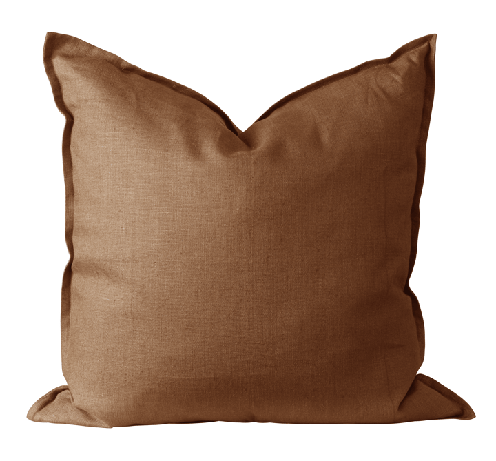 Calm tyynyliina pellava 50x50 cm - Almond Brown - Scandi Living