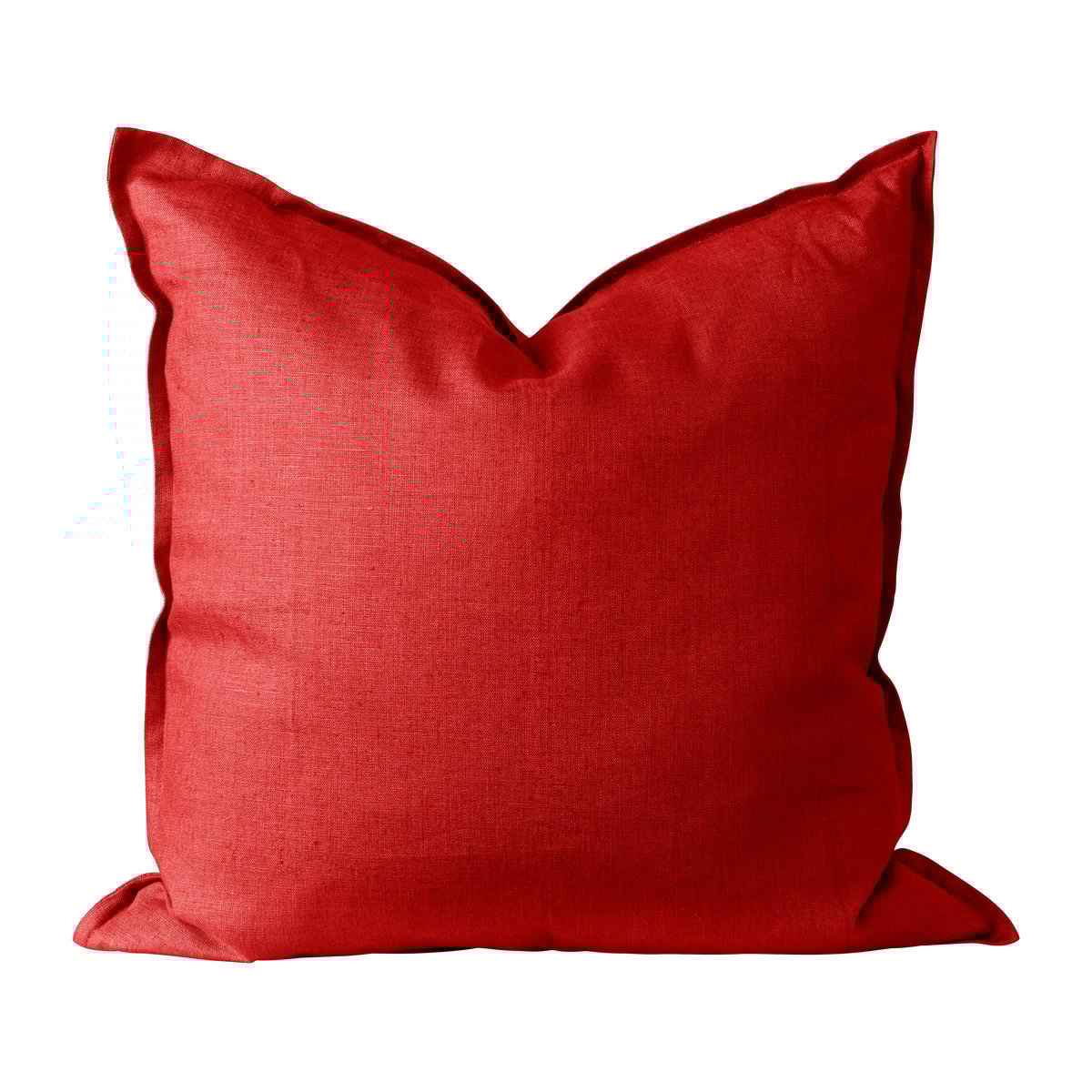 Scandi Living Calm tyynyliina pellava 50x50 cm Red | Skandinaavinen Sisustus | Tyynynpäälliset | Punainen