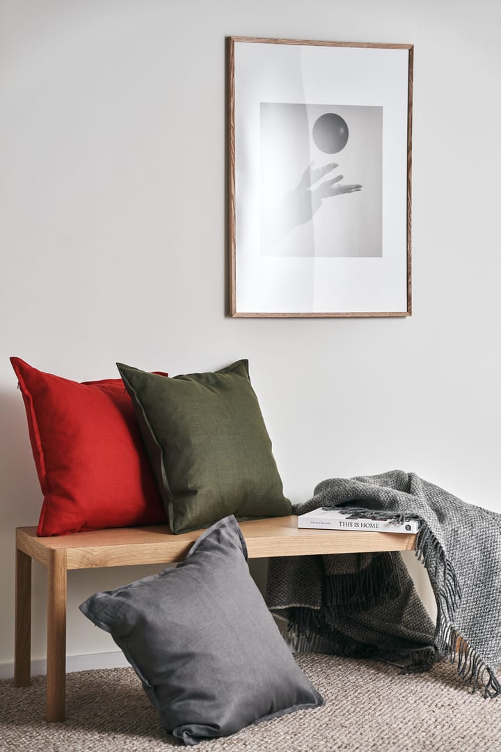 Calm tyynyliina pellava 50x50 cm - Red - Scandi Living