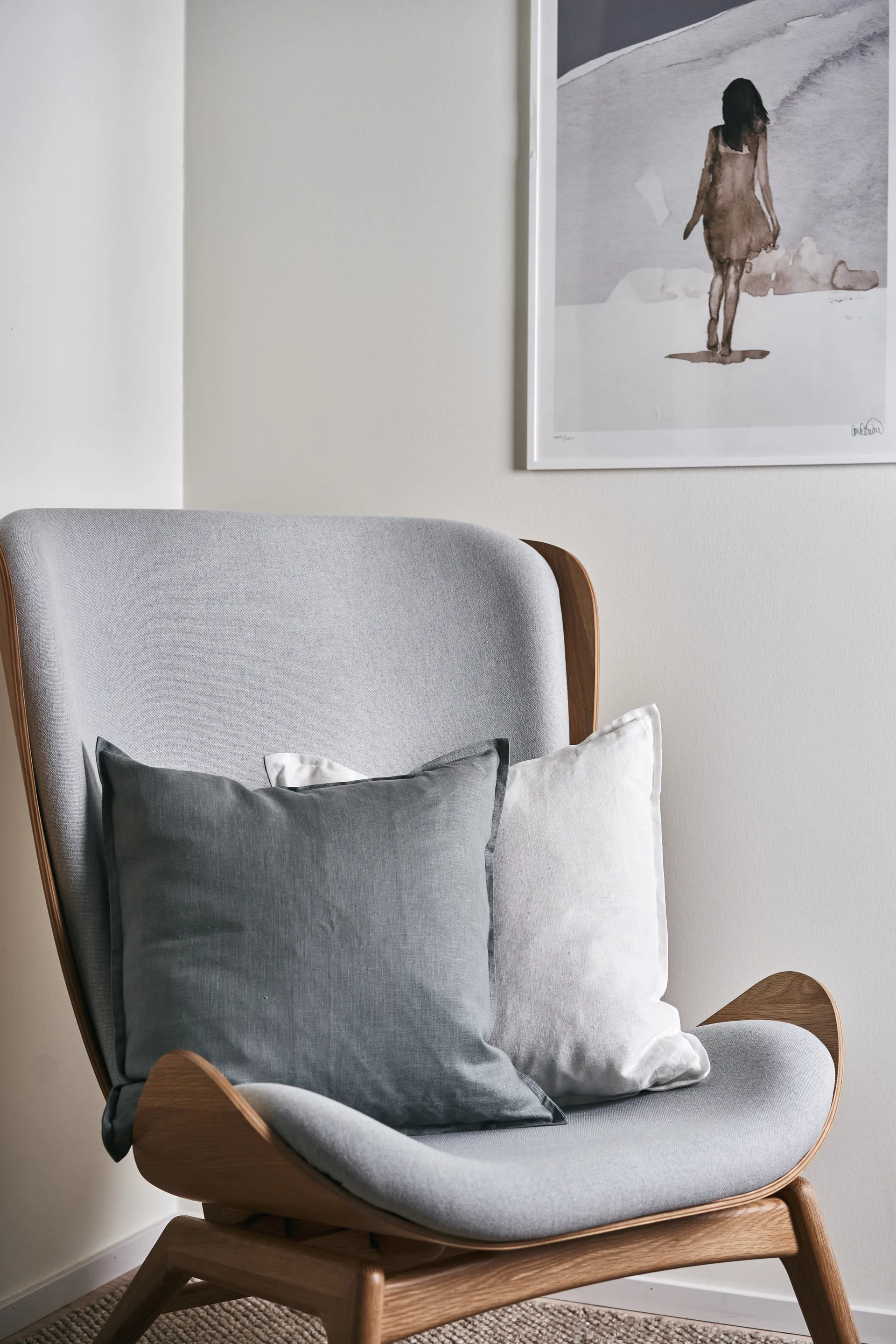 Calm tyynyliina pellava 50x50 cm, White Scandi Living