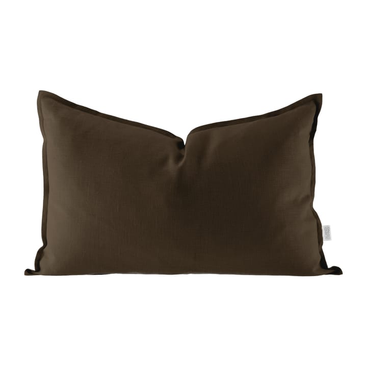 Calm tyynynpäällinen pellava 40 x 60 cm - Chocolate Brown - Scandi Living