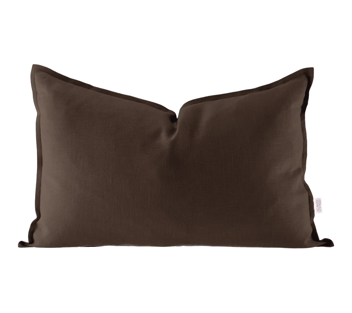 Calm tyynynpäällinen pellava 40 x 60 cm, Chocolate Brown Scandi Living
