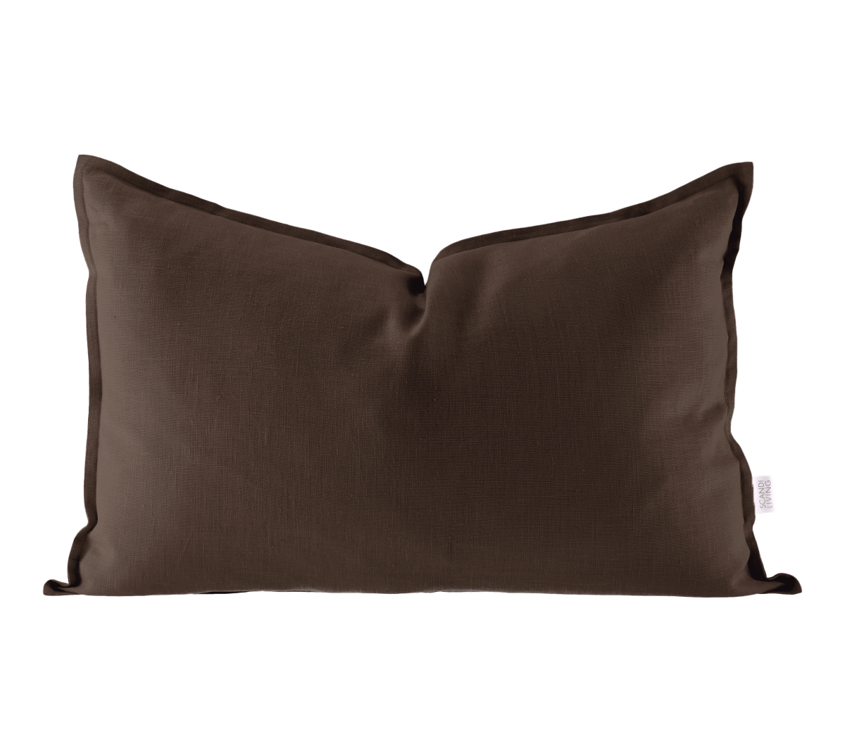 Scandi Living Calm tyynynpäällinen pellava 40 x 60 cm Chocolate Brown