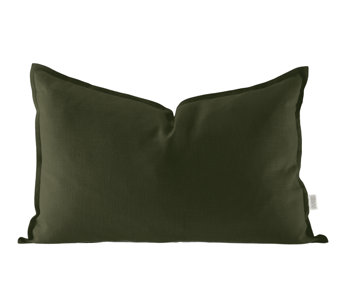 Scandi Living Calm tyynynpäällinen pellava 40 x 60 cm Forest Green