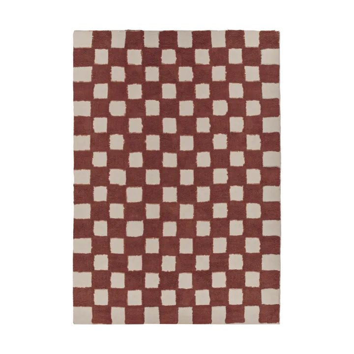 Checker Play matto 170x240 cm - Rust - Scandi Living