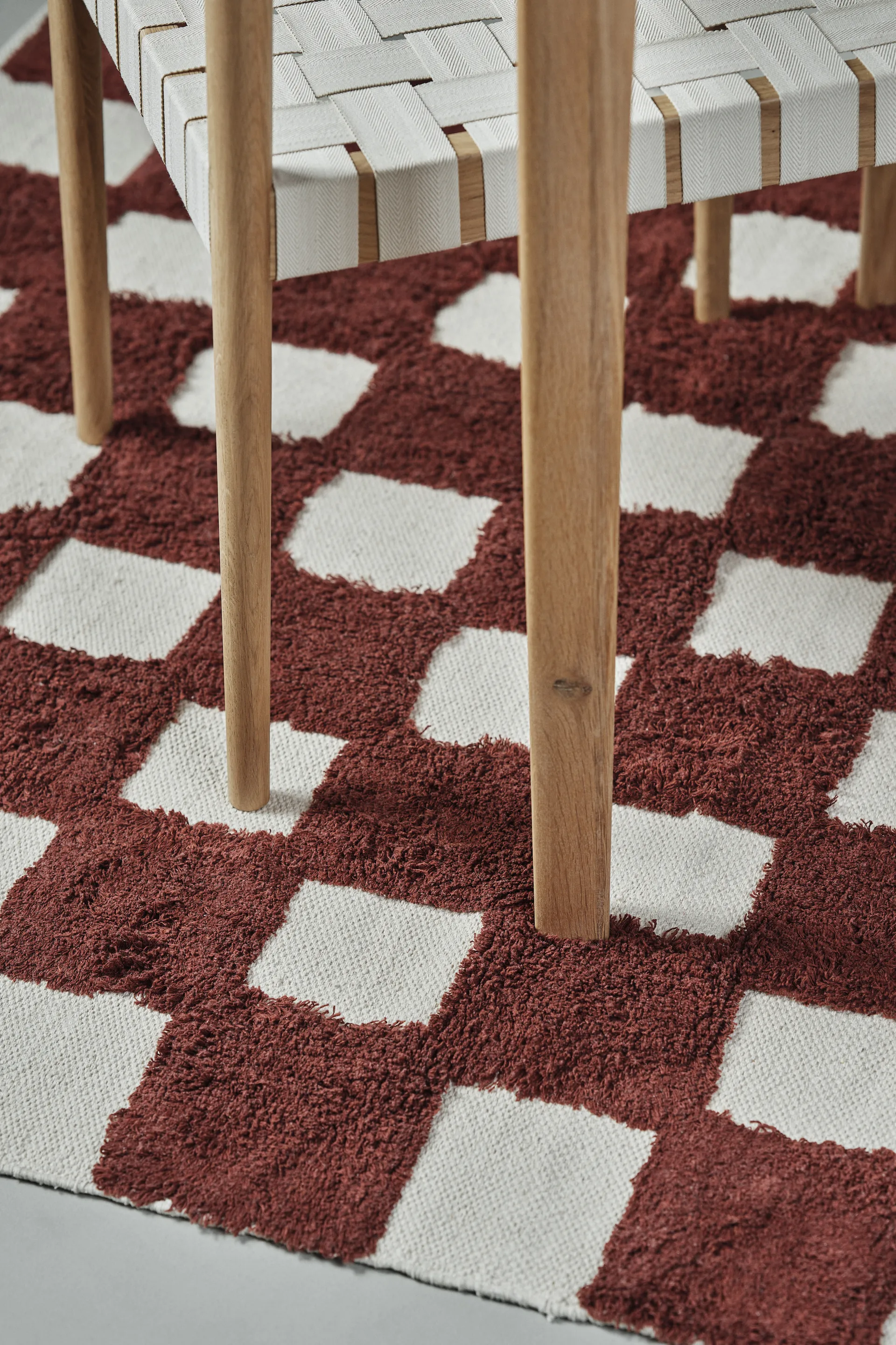 Checker Play matto 170x240 cm, Rust Scandi Living