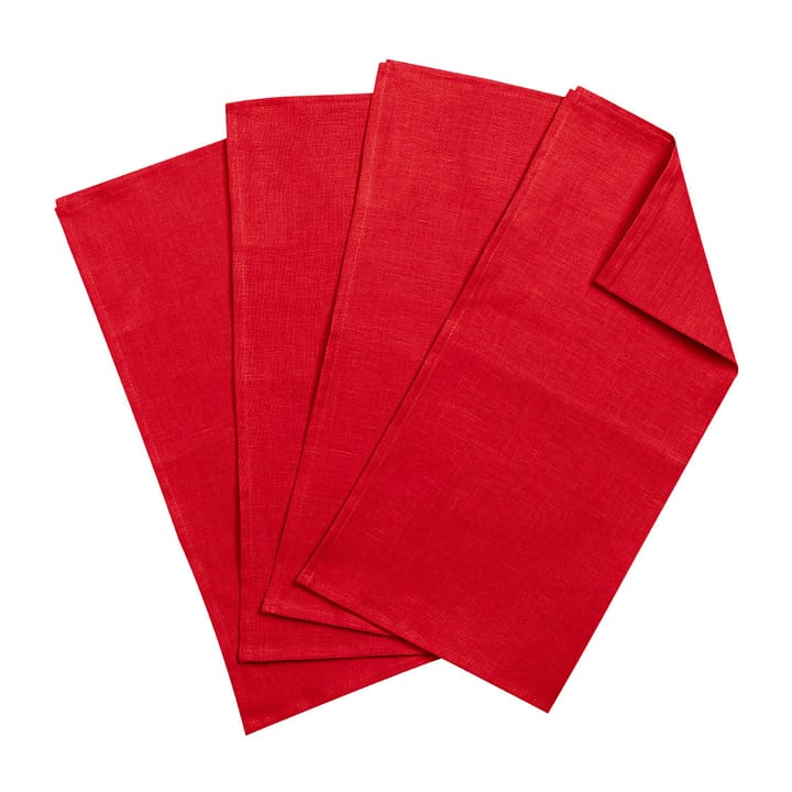 Clean lautasliinat 45 cm x 45 cm, 4-pakkaus - Red - Scandi Living