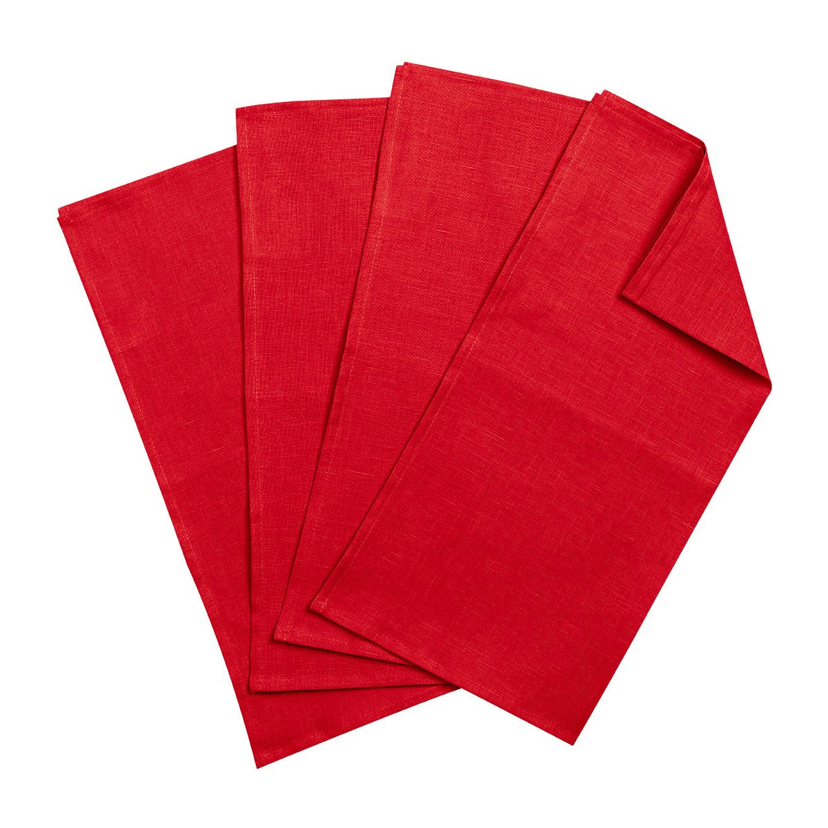Scandi Living Clean lautasliinat 45 cm x 45 cm 4-pakkaus Red