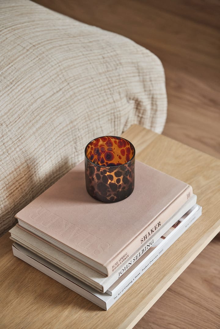 Cloud kynttilälyhty Ø 10 cm - Brown - Scandi Living