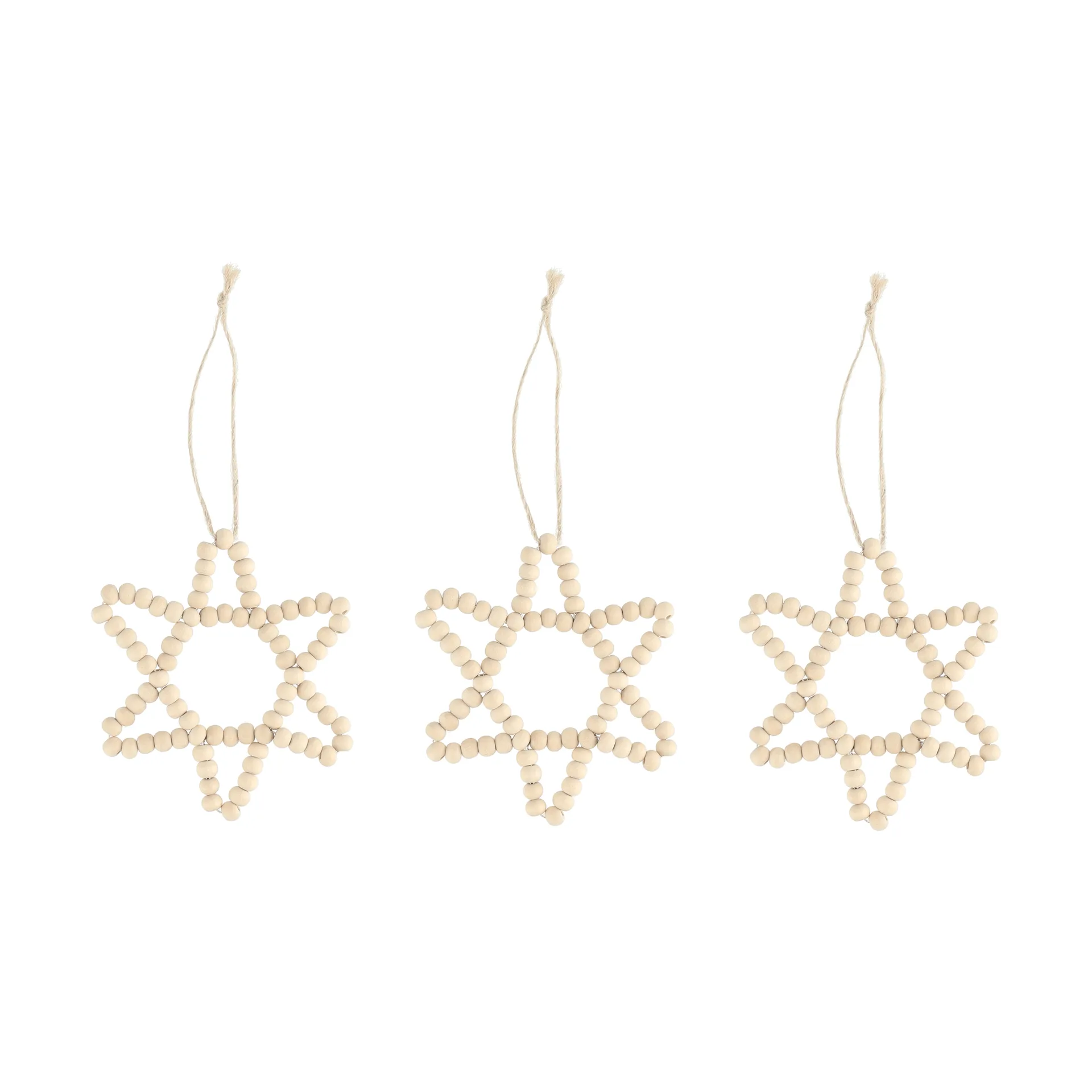 Craft joulukuusenkoriste tähti 3-pack, luonnonväri Scandi Living