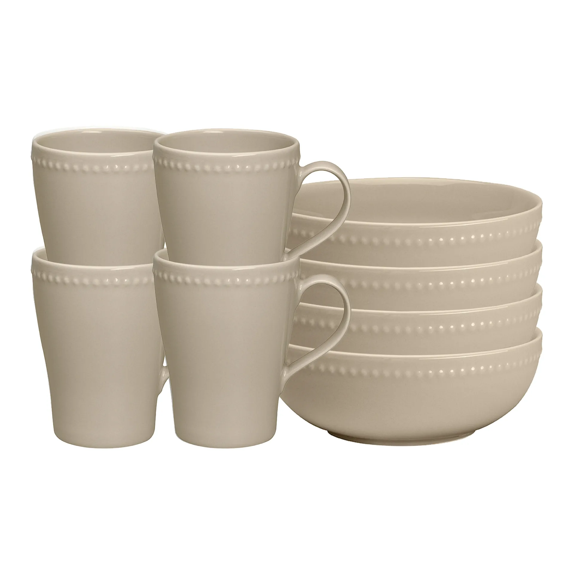 Dots aamupalasetti, beige,  Scandi Living