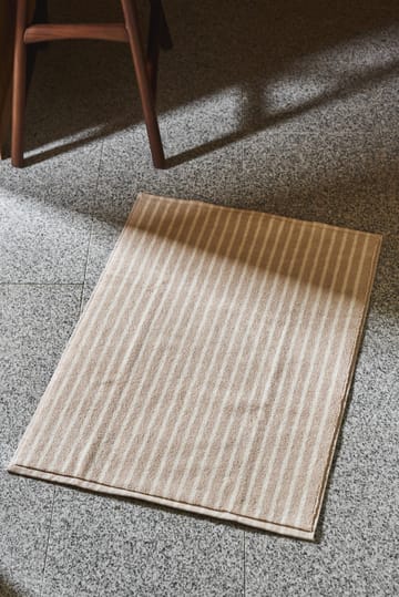 Drift kylpyhuonematto 50x70cm - Beige-valkoinen - Scandi Living