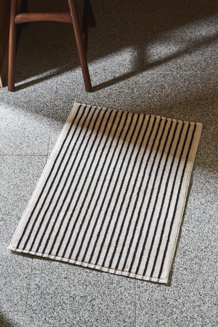 Drift kylpyhuonematto 50x70cm, Valko-musta Scandi Living