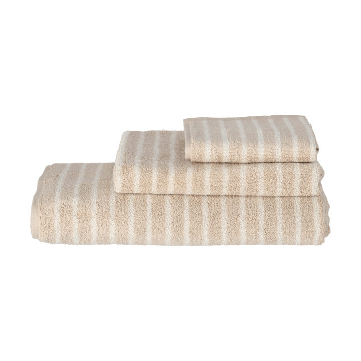 Drift kylpypyyhe 70x140 cm, Beige-valkoinen Scandi Living
