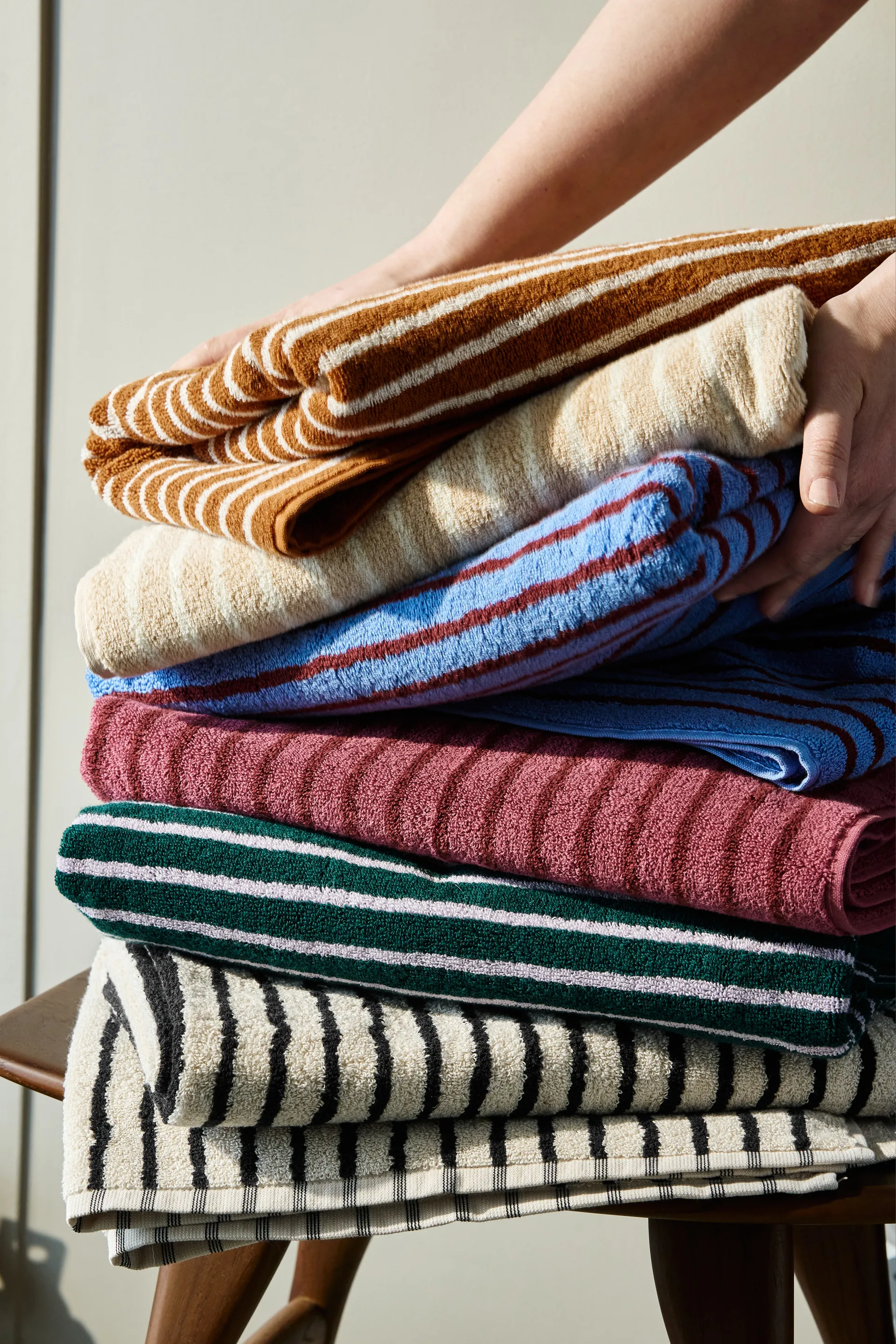 Drift kylpypyyhe 70x140 cm, Rosa-punainen Scandi Living