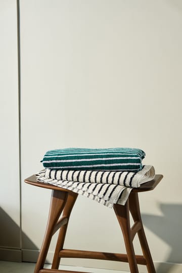 Drift kylpypyyhe 70x140 cm - Valko-musta - Scandi Living