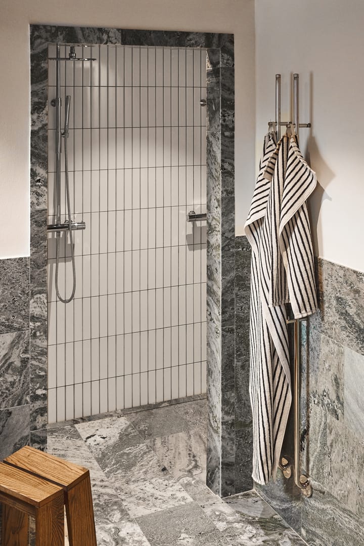 Drift kylpypyyhe 70x140 cm, Valko-musta Scandi Living