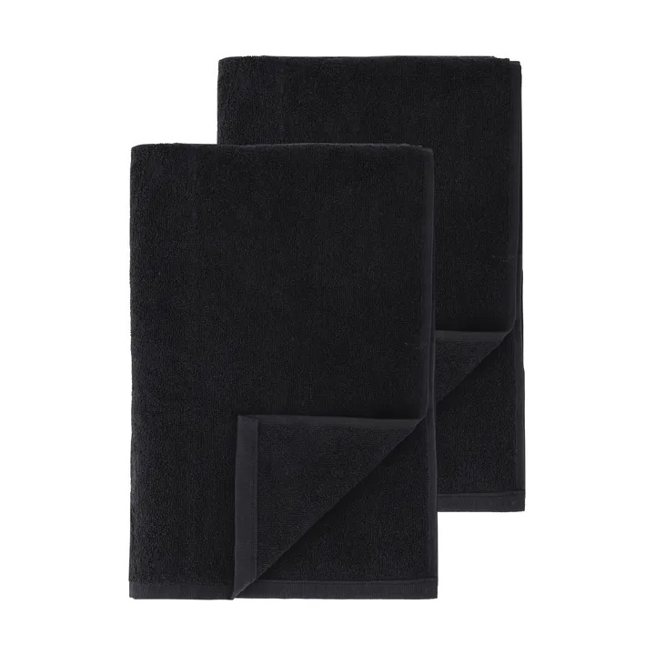 Drift kylpypyyhkeet 100x150 cm 2 kpl - musta - Scandi Living