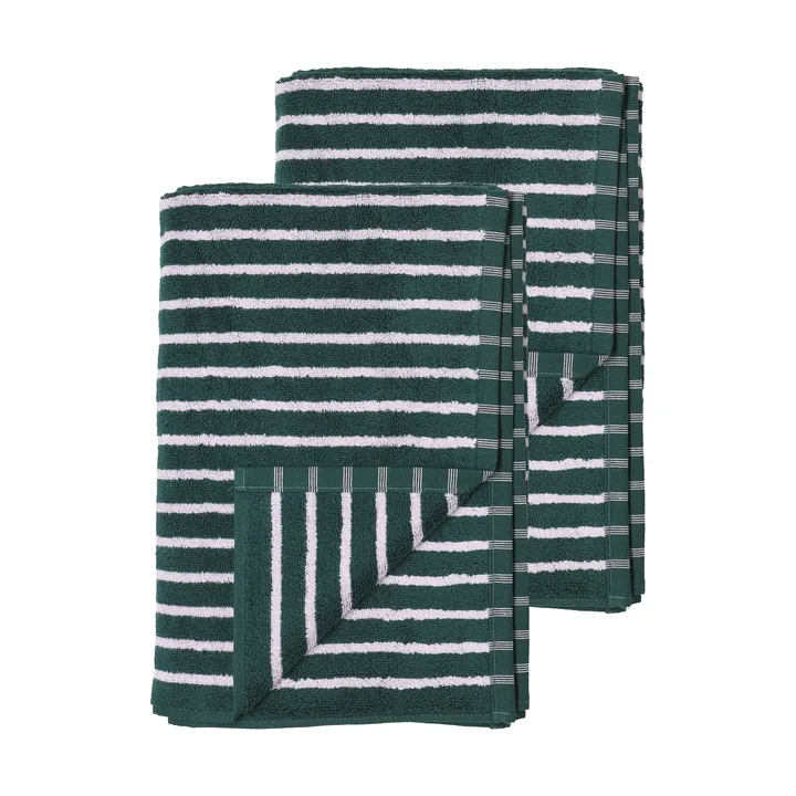 Drift kylpypyyhkeet 100x150 cm 2 kpl - vihreä–liila - Scandi Living