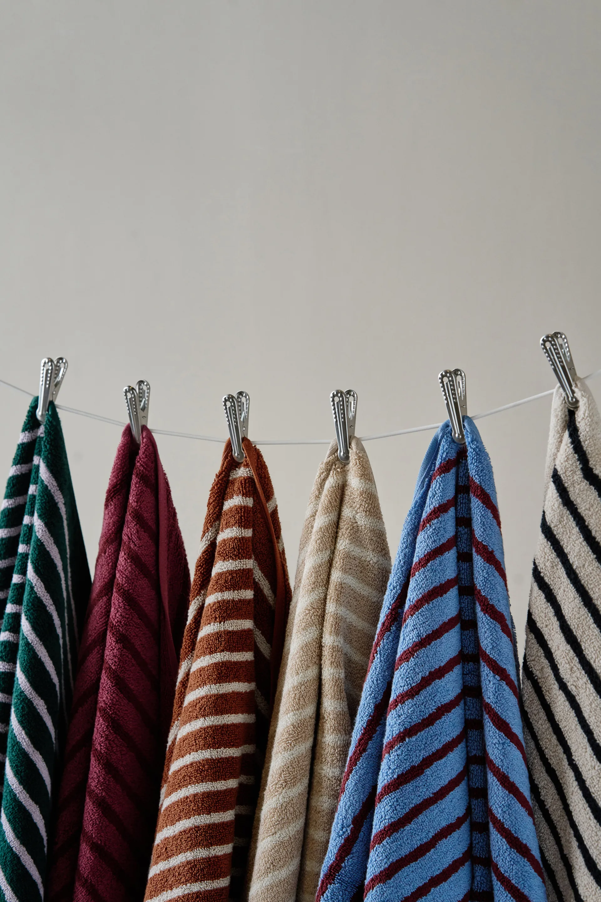 Drift kylpypyyhkeet 100x150 cm 2 kpl - vihreä–liila Scandi Living