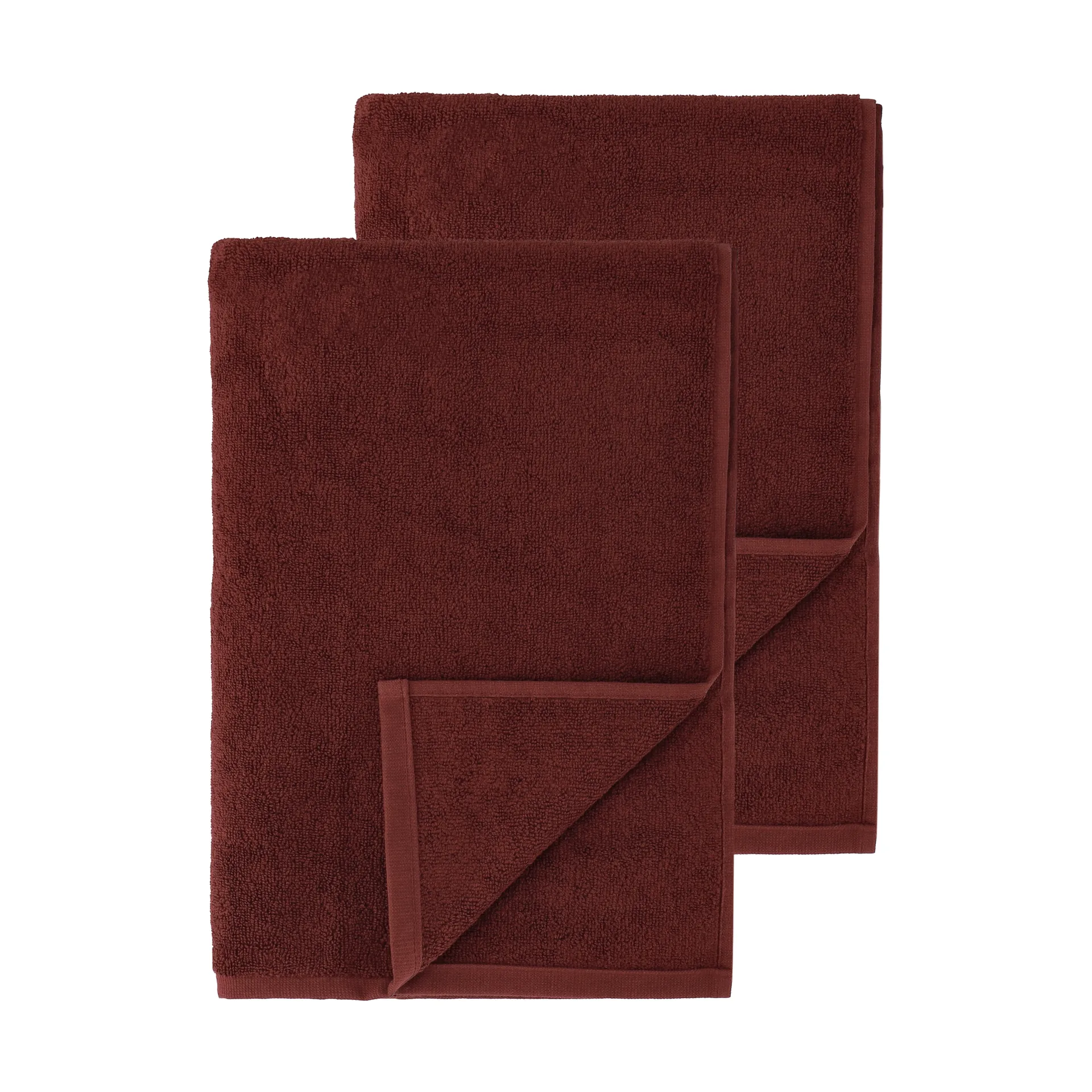 Drift kylpypyyhkeet 100x150 cm 2-pack - punainen,  Scandi Living